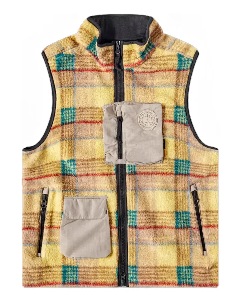 Canada Goose Legion check fleece vest - Gelb Gelb