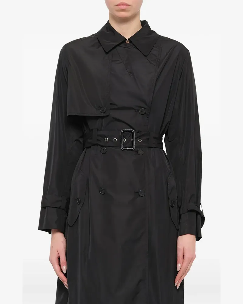 Kenzo Klassischer Oversized-Trenchcoat - Schwarz Schwarz