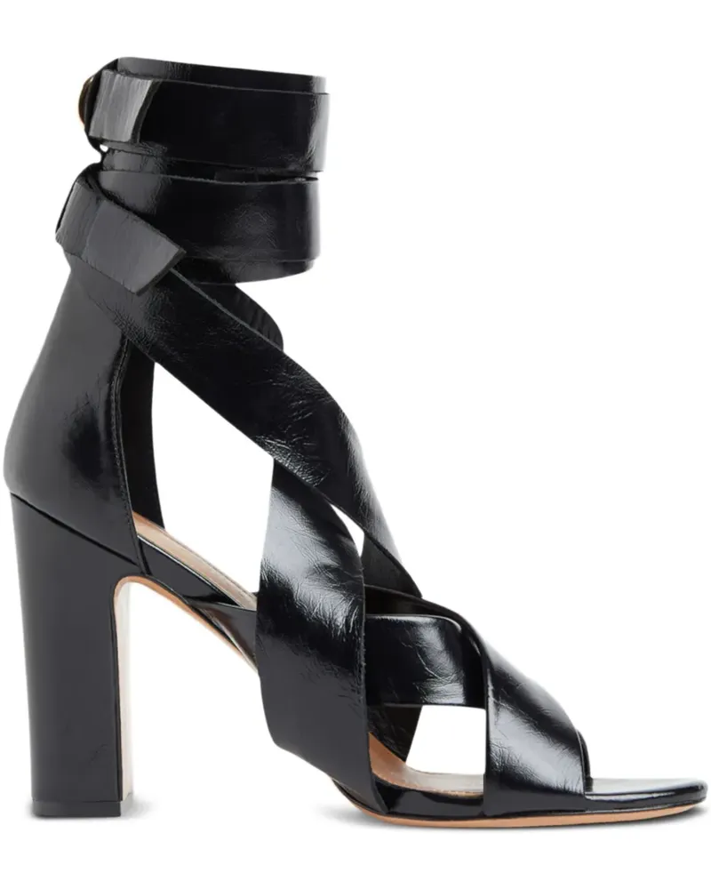 Cynthia Rowley Cece Sandalen mit Wickelschnalle 100mm - Schwarz Schwarz