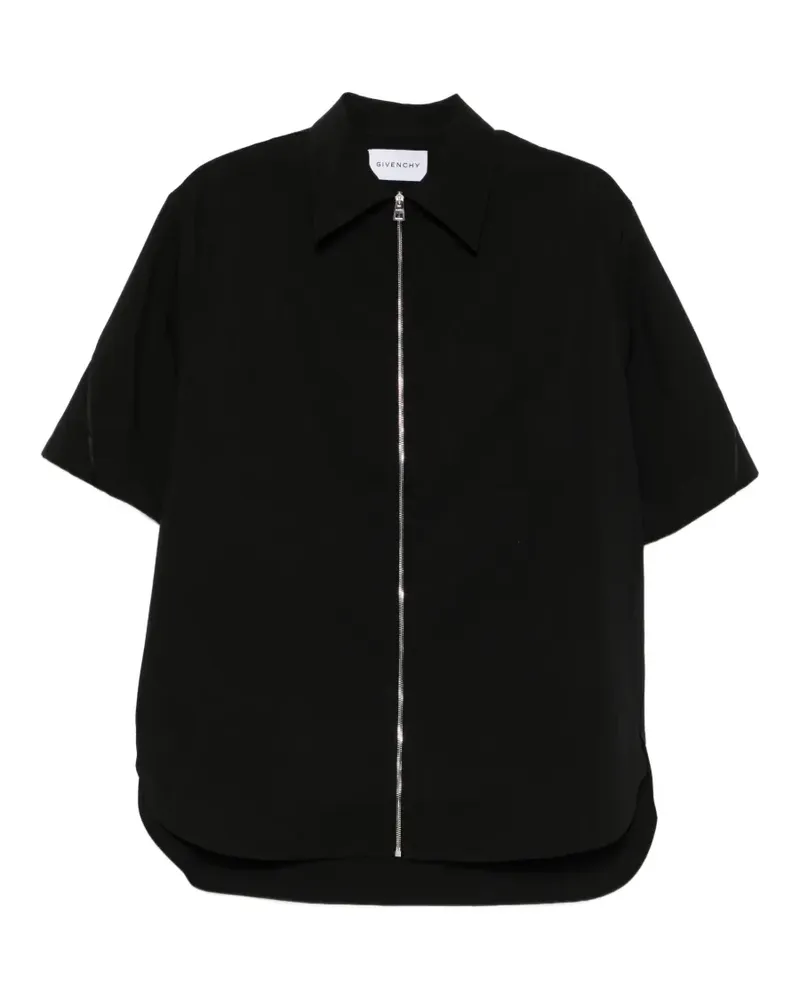 Givenchy zip-up short-sleeve shirt - Schwarz Schwarz