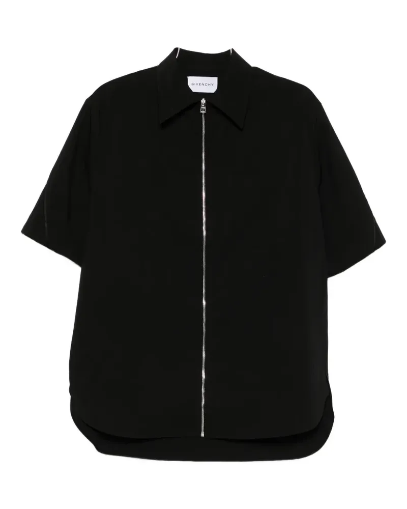 Givenchy zip-up short-sleeve shirt - Schwarz Schwarz