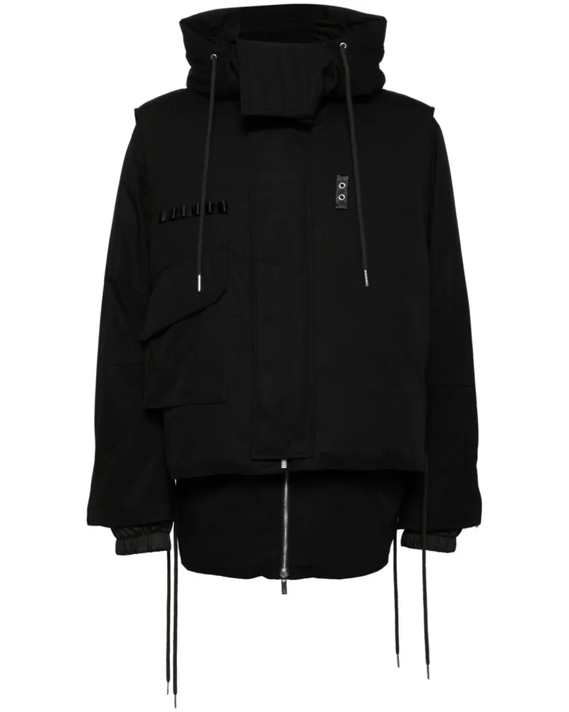 Helmut Lang Arctic Double Steppjacke - Schwarz Schwarz