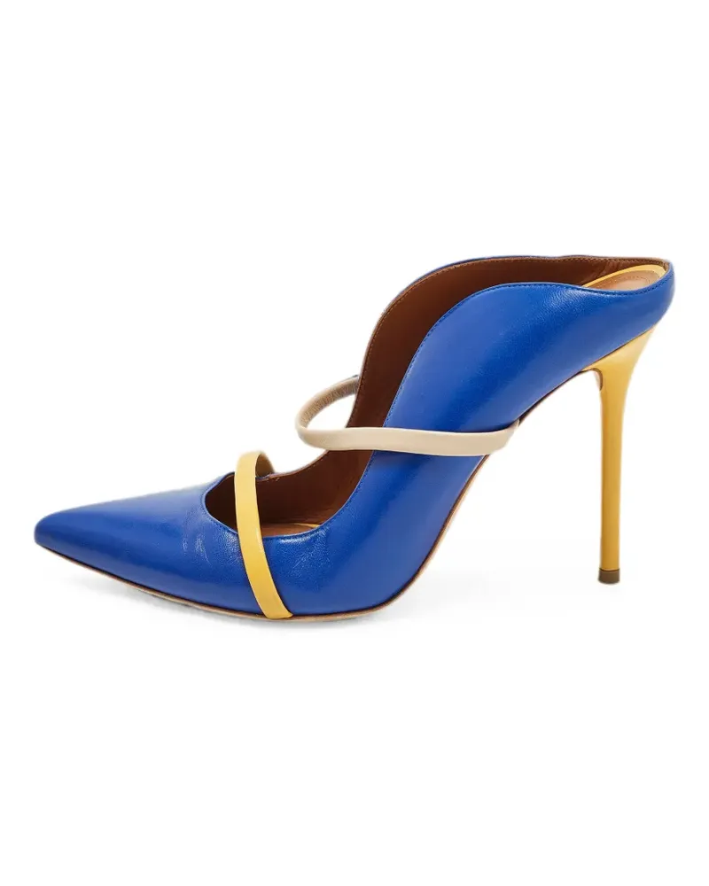 Malone Souliers Maureen leather heeled mules - Blau Blau