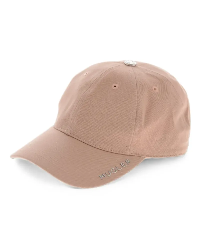 Thierry Mugler logo-plaque baseball cap - Nude Nude