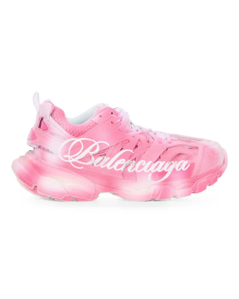Balenciaga Track logo-print sneakers - Rosa Rosa