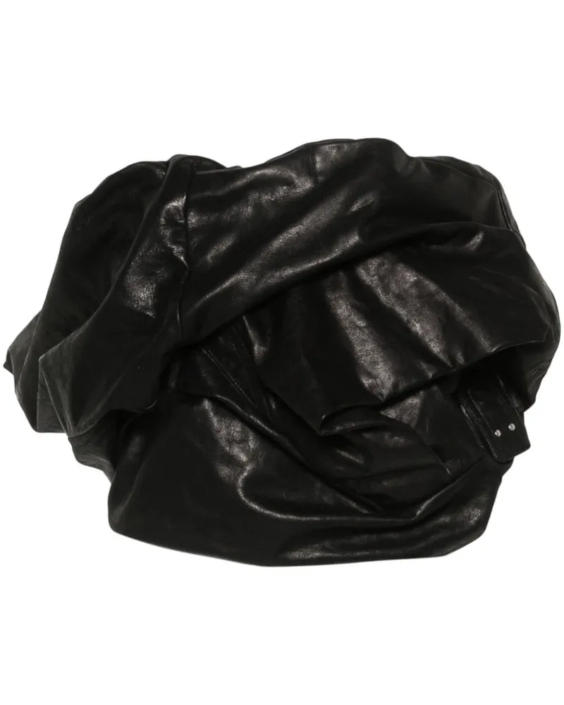 Rick Owens Bustier-Top aus Leder - Schwarz Schwarz