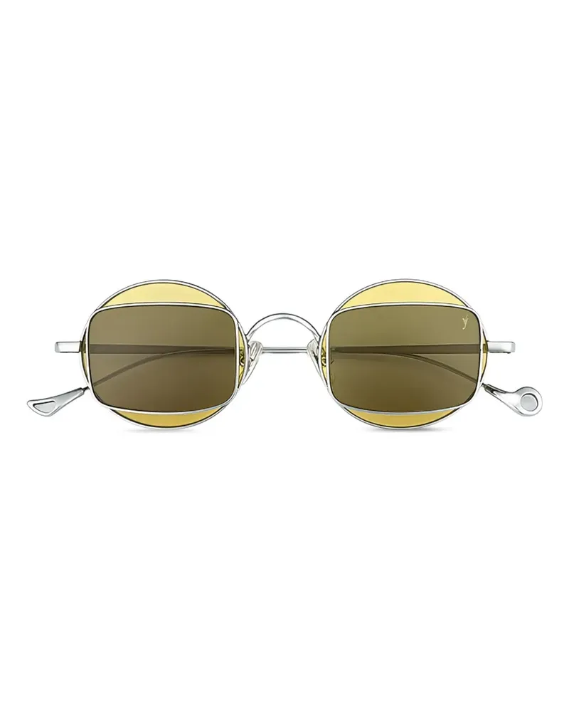 Eyepetizer Smooth Sonnenbrille mit rundem Gestell - Silber Silber