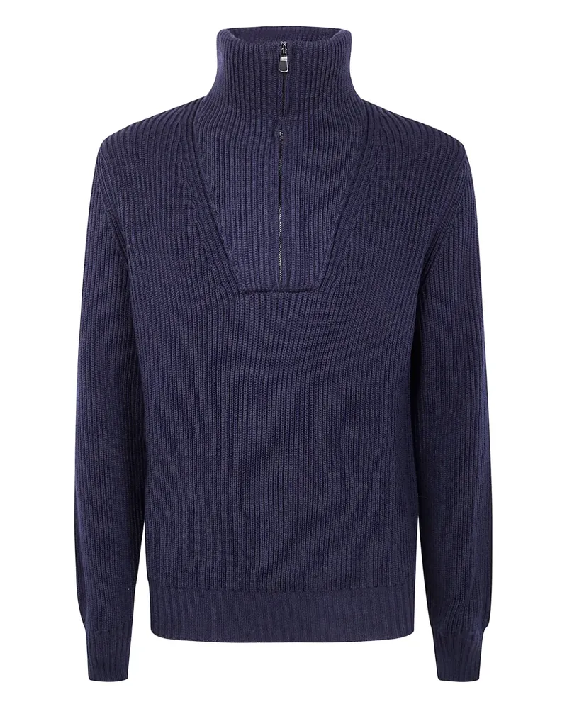 Filippo de Laurentiis Pullover mit Stehkragen - Blau Blau
