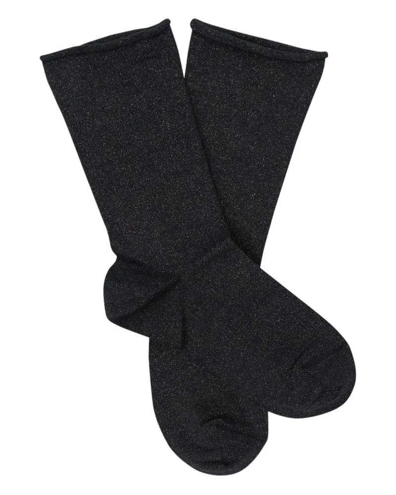Brunello Cucinelli Socken in Glitter-Strick - Schwarz Schwarz