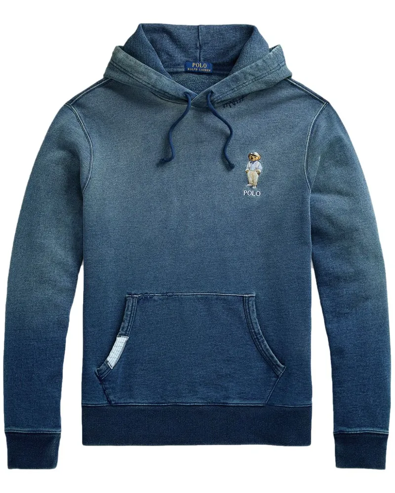 Ralph Lauren Langärmeliger Indigo Hoodie Blau