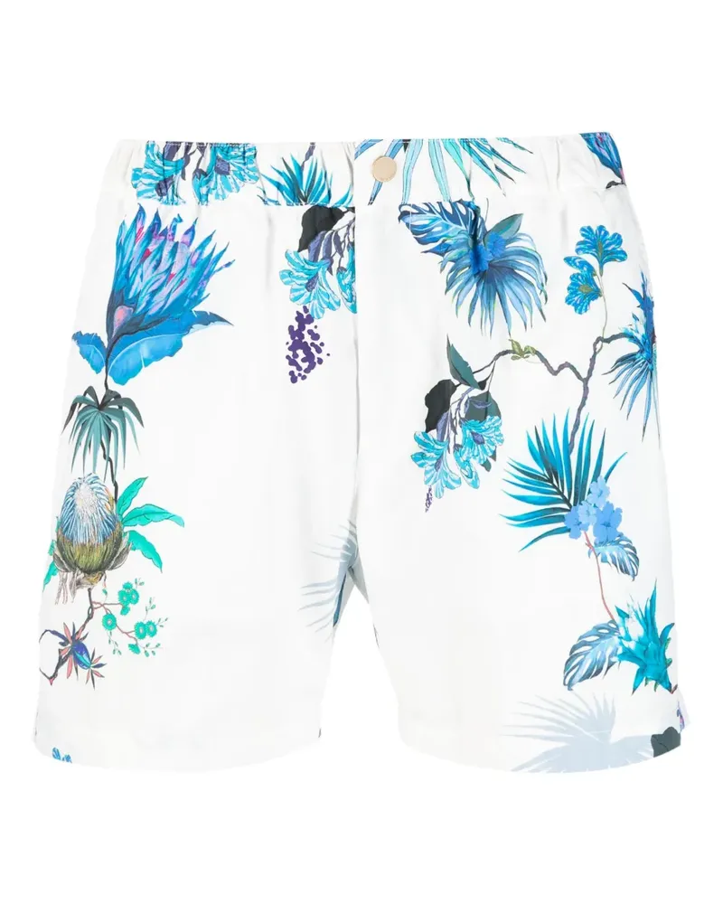 Etro Badeshorts mit Blumen-Print - Weiß Weiß