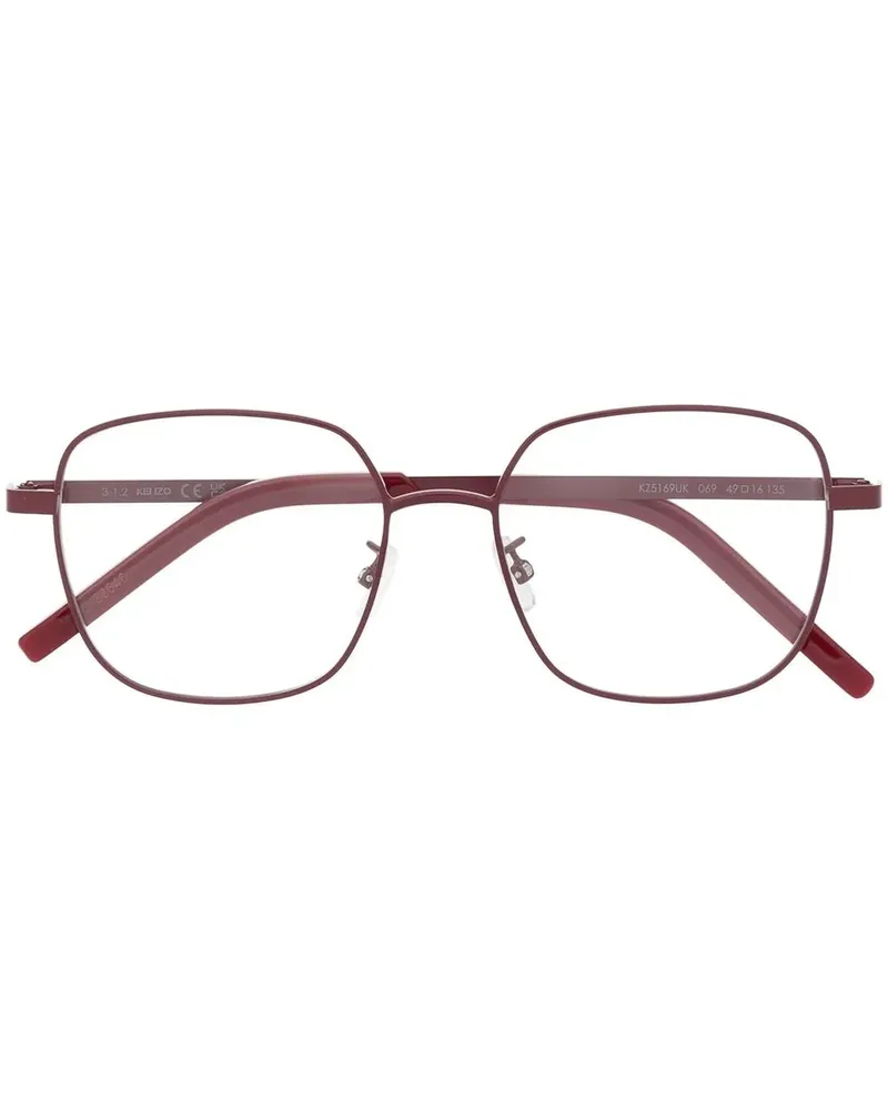 Kenzo Brille mit eckigem Gestell - Rot Rot