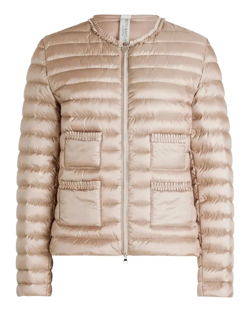 Betty Barclay quilted ruffled jacket - Nude Nude