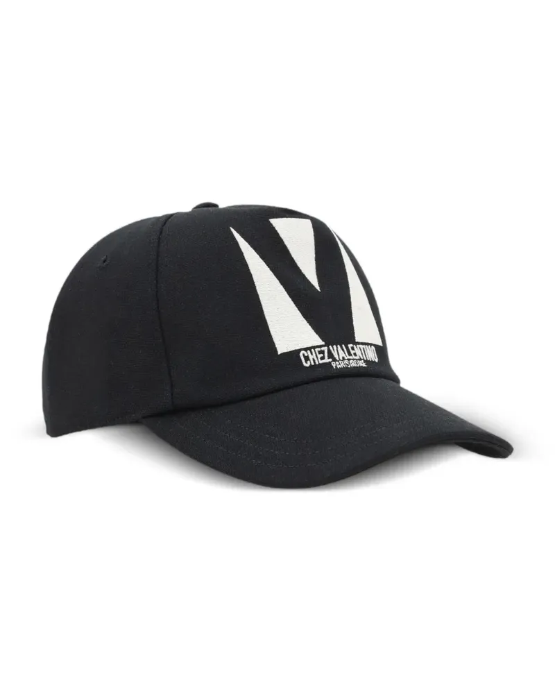 Valentino Garavani Chez Baseballkappe mit Stickerei - Schwarz Schwarz