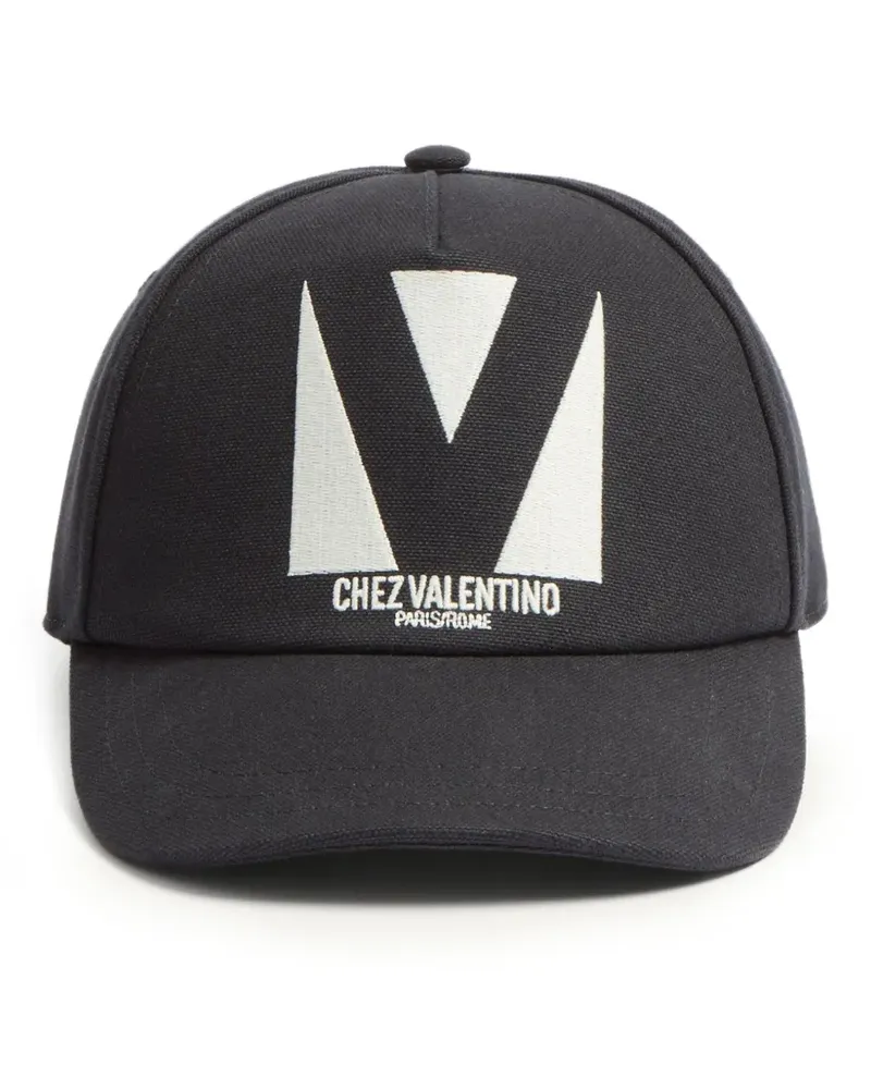 Valentino Garavani Chez Baseballkappe mit Stickerei - Schwarz Schwarz