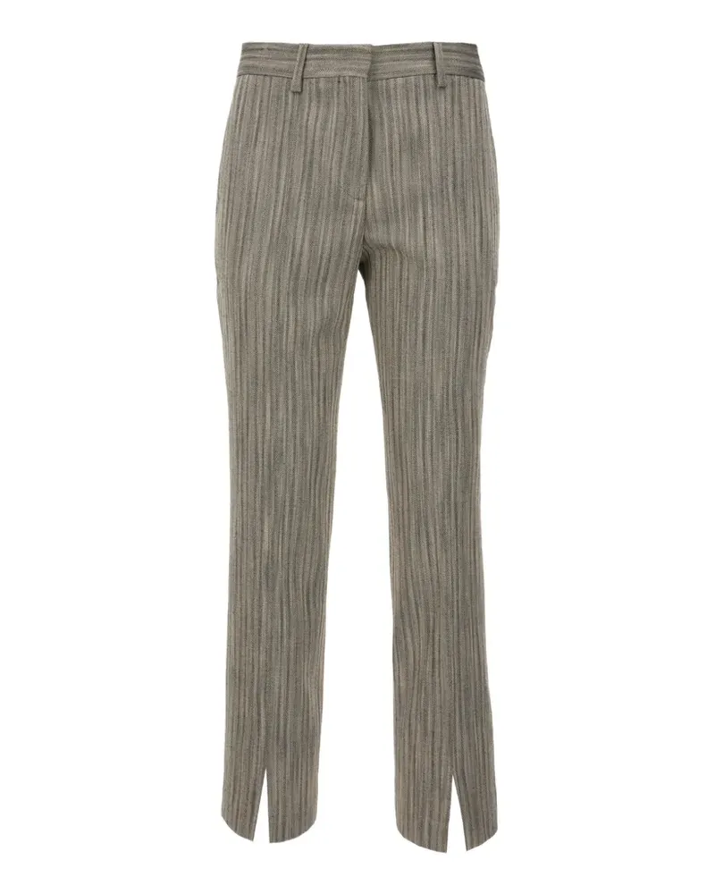 Paul Smith herringbone tailored trousers - Grau Grau