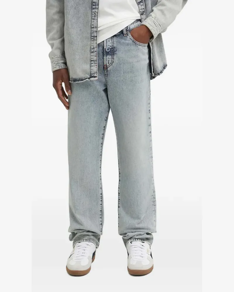 Diesel logo-patch jeans - Blau Blau