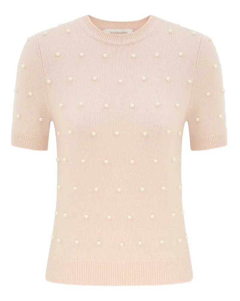 Zimmermann Pullover mit Perlen - Nude Nude