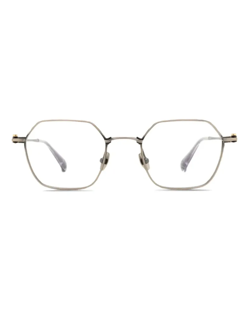 Yohji Yamamoto geometric-frame glasses - Grau Grau