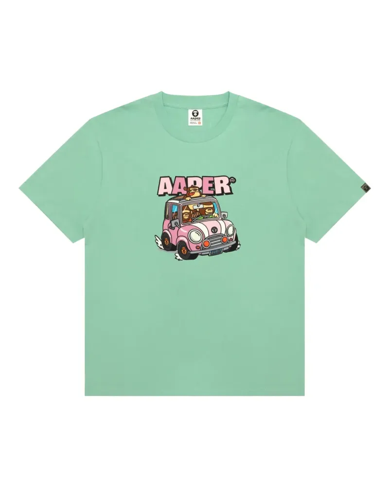 BAPE cartoon graphic T-shirt - Grün Grün