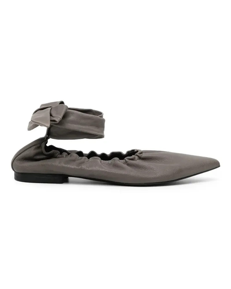 Uma Wang bow-detail pumps - Grau Grau