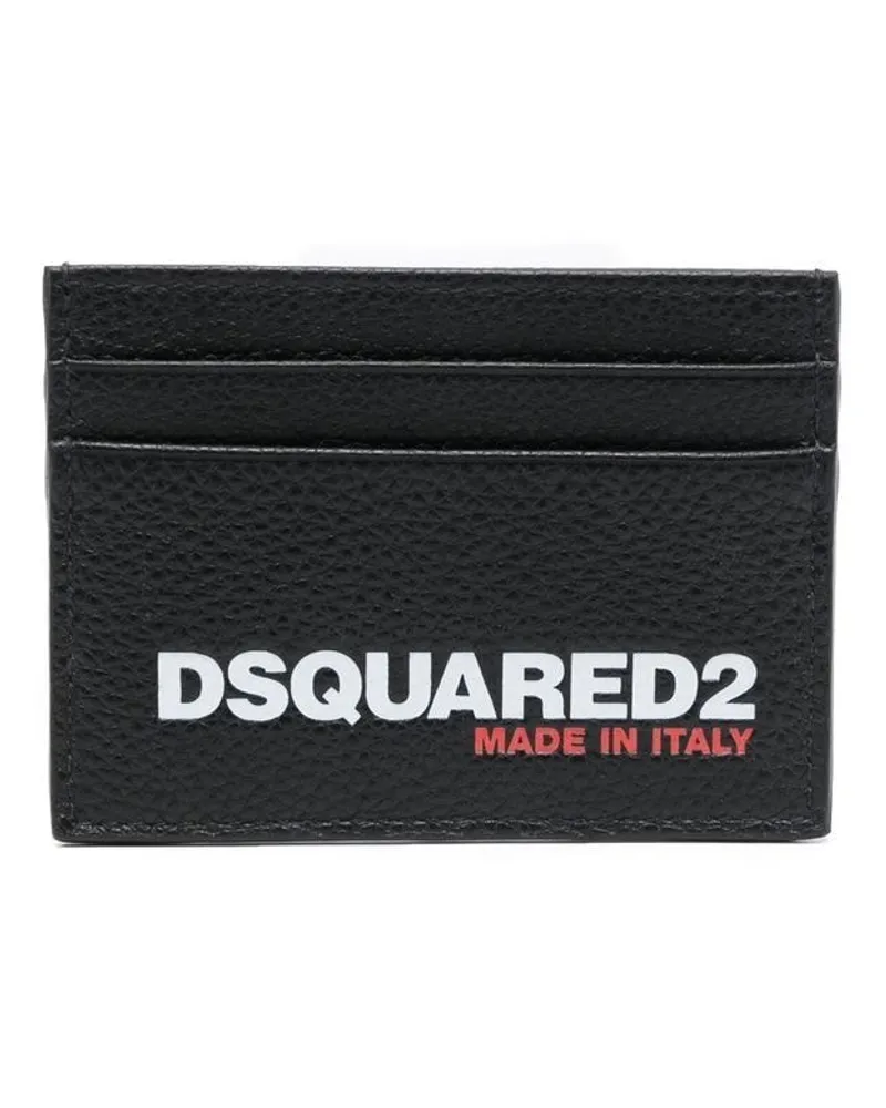 Dsquared2 Kartenetui mit Logo-Print - Schwarz Schwarz
