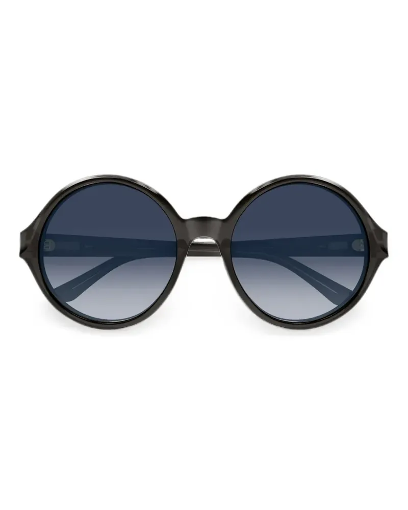 Chloé Sonnenbrille mit rundem Gestell - Schwarz Schwarz