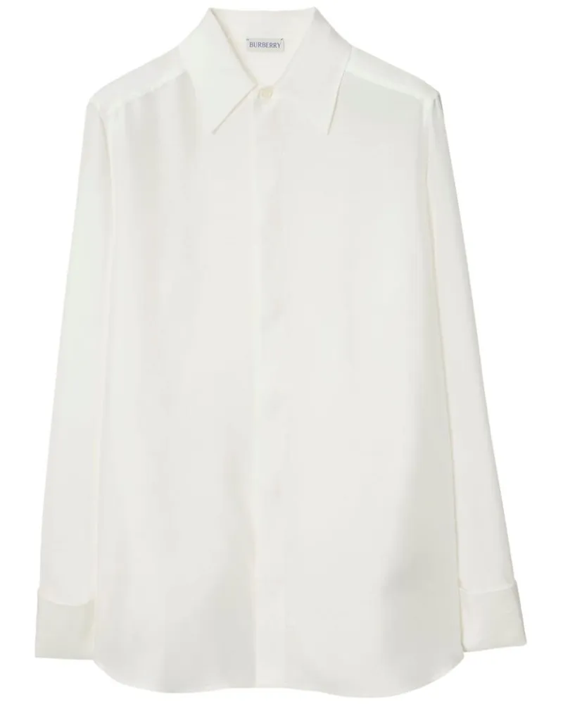 Burberry Seidenhemd - Weiß Weiß