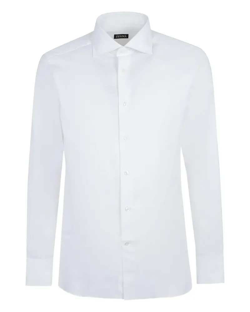 Ermenegildo Zegna Langärmeliges Hemd - Weiß Weiß