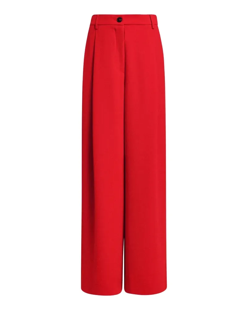 Essentiel Kelsea Wide-Leg-Hose mit Falten - Rot Rot