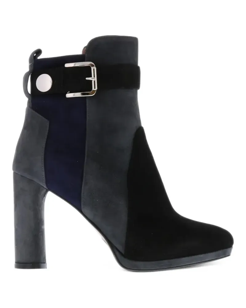 Albano two-tone buckled ankle boots - Grau Grau