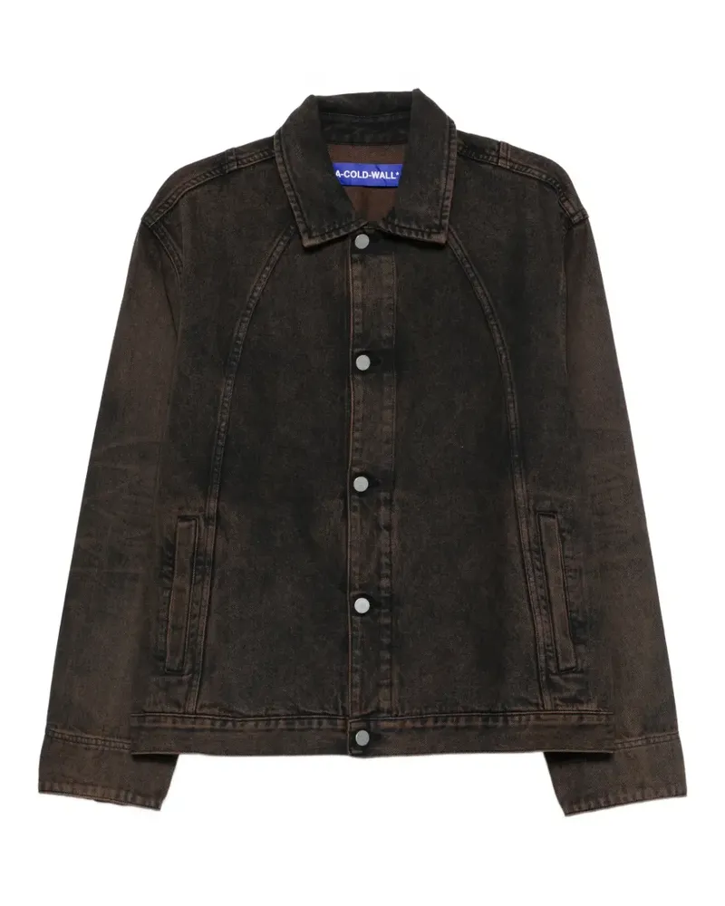 ACW* Cromer dyed panelled denim jacket - Braun Braun