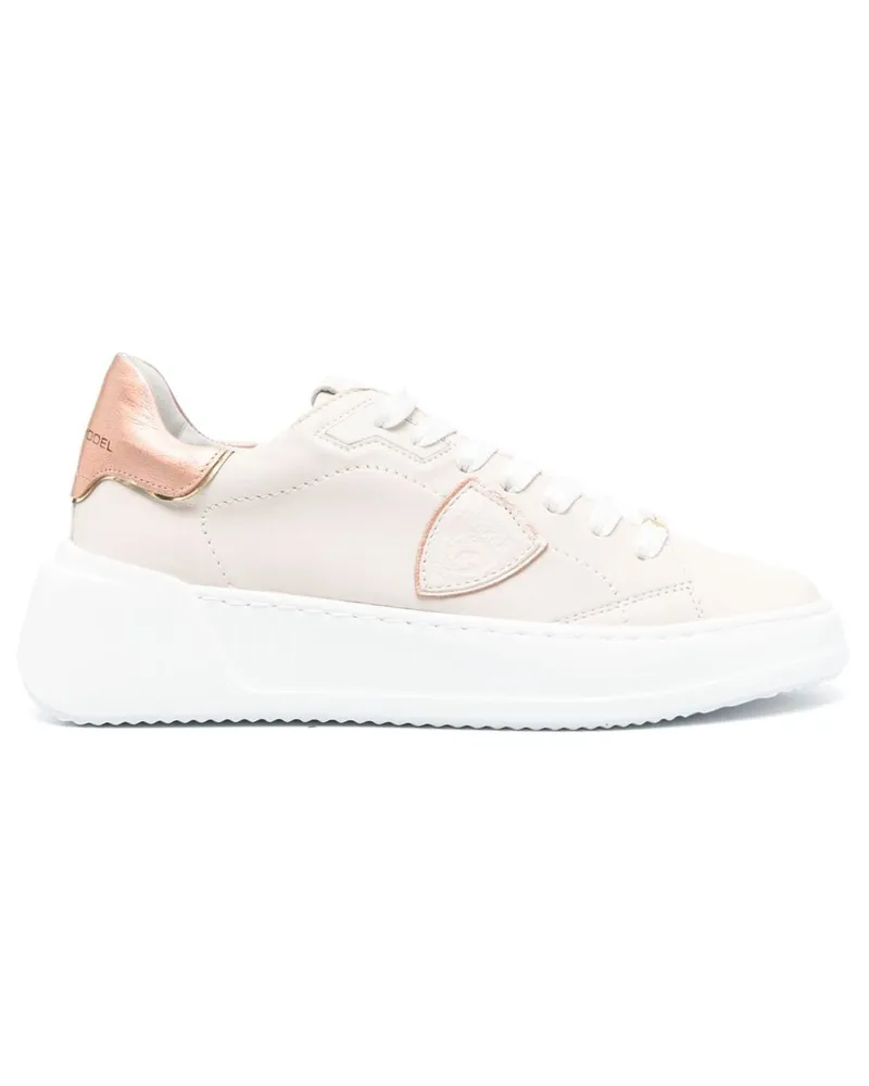Philippe Model Tres Temple Sneakers - Nude Nude