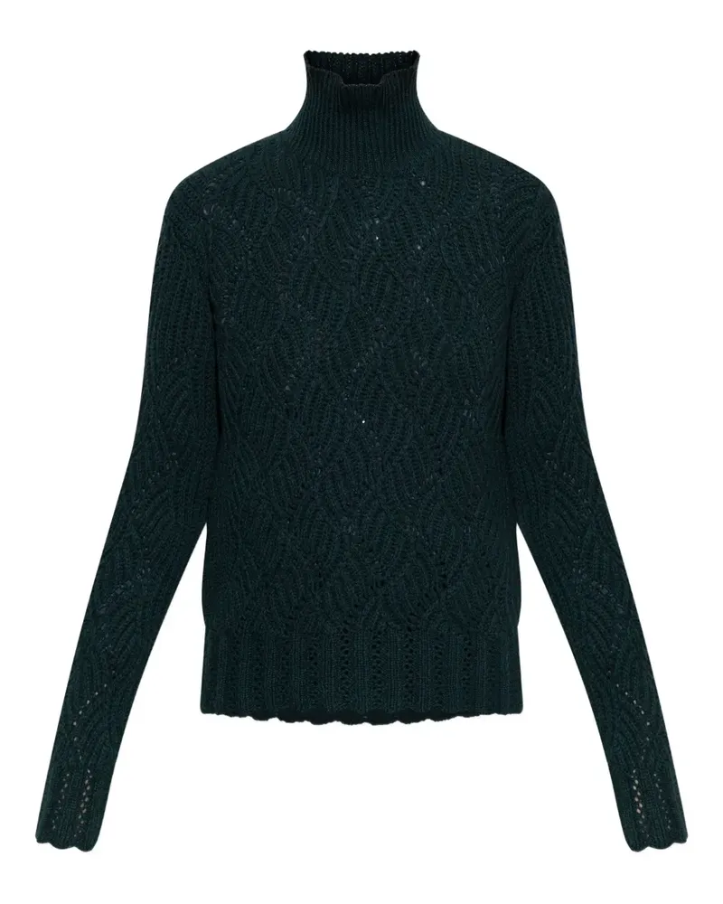 Etro Kaschmirpullover mit Stehkragen - Grün Grün