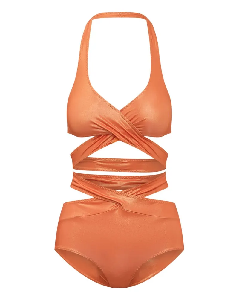 Alessandro Vigilante Bikini mit Riemen - Orange Orange