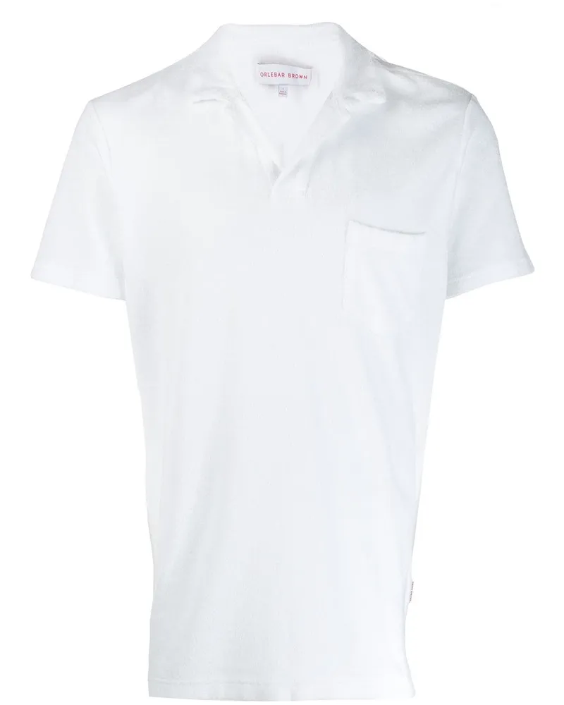 Orlebar Brown Frottee-Poloshirt - Weiß Weiß