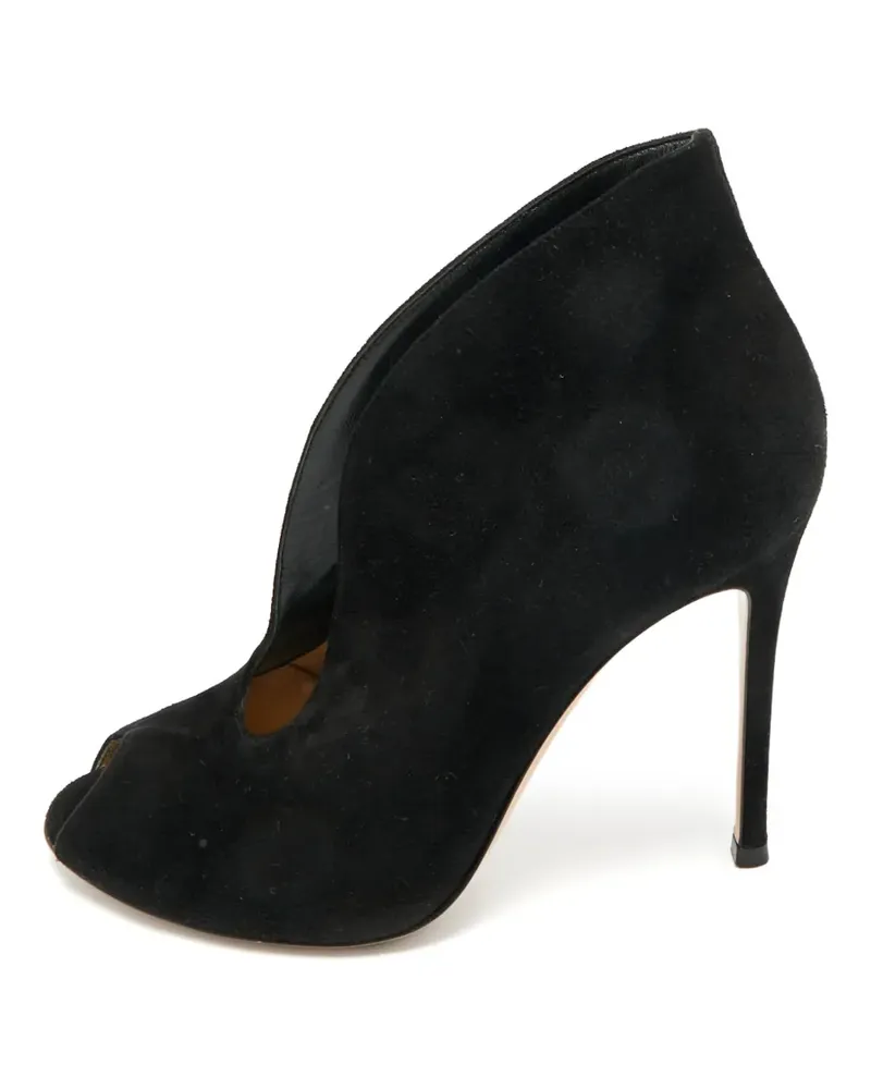 Gianvito Rossi Vamp peep-toe ankle boots - Schwarz Schwarz