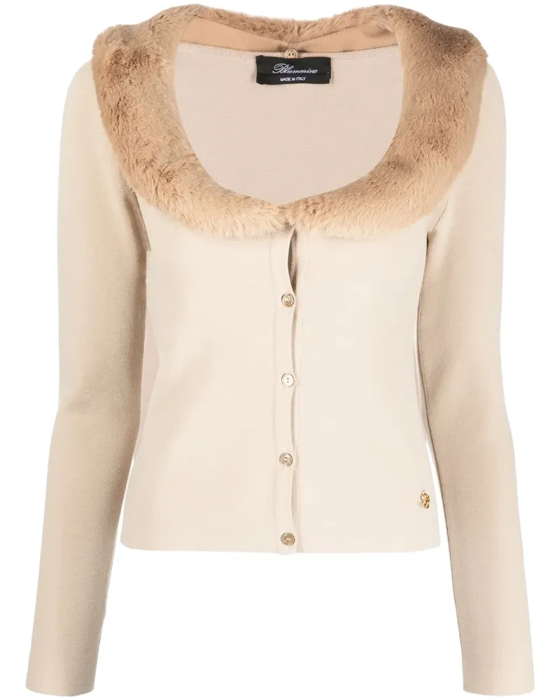 Blumarine Cardigan mit rundem Ausschnitt - Braun Braun
