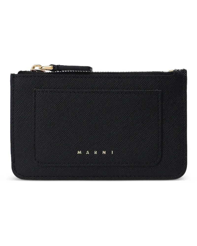 Marni Kartenetui mit Logo-Print - Schwarz Schwarz