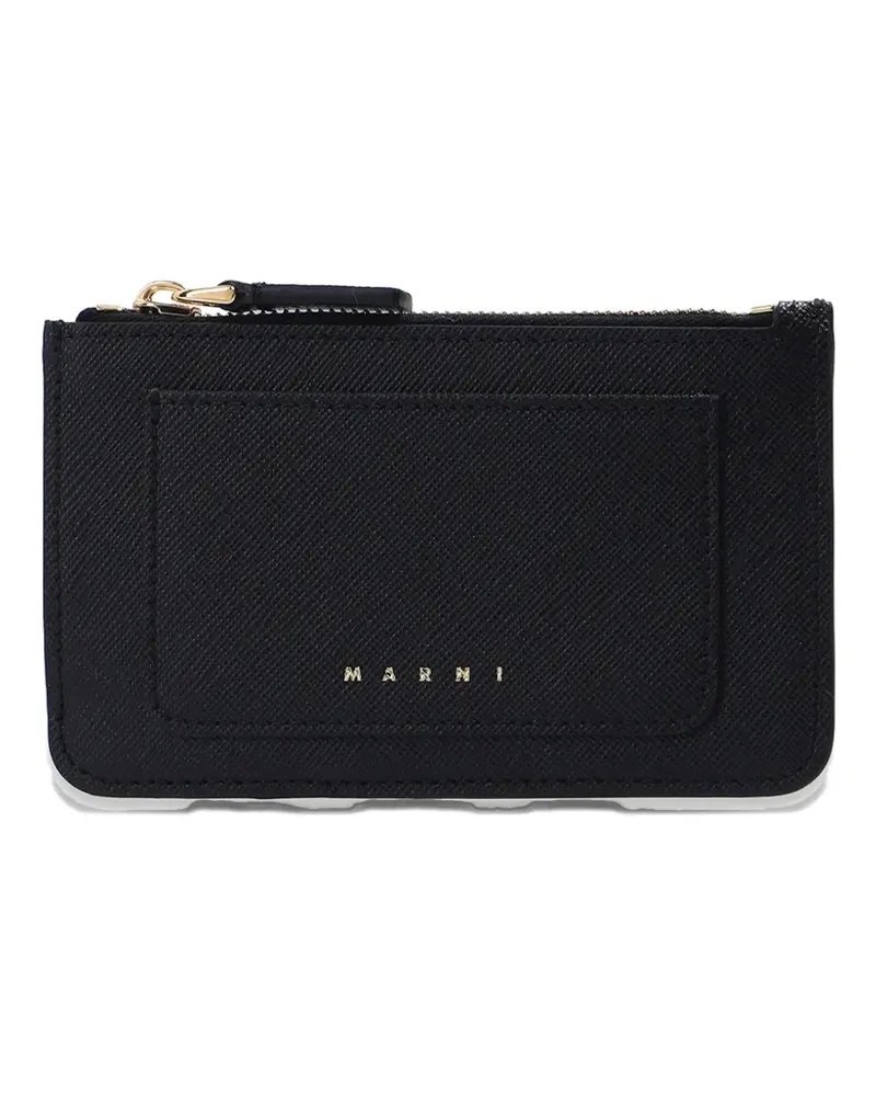 Marni Kartenetui mit Logo-Print - Schwarz Schwarz