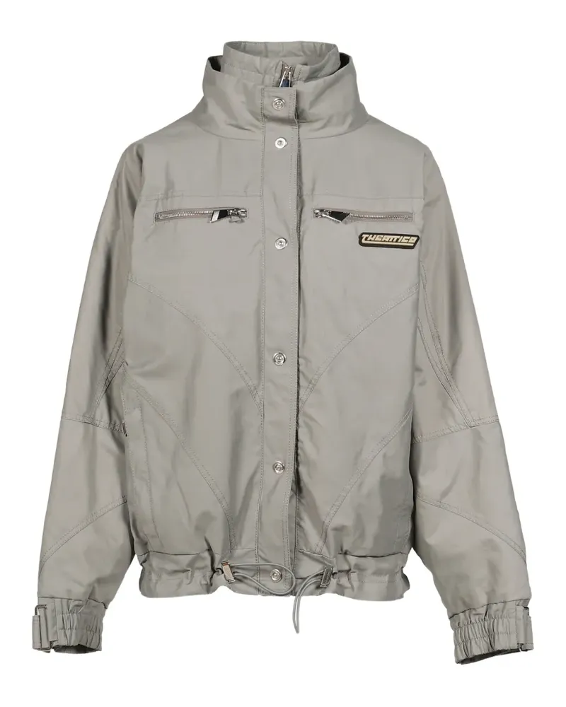 ATTICO Bomberjacke mit Logo-Patch - Grau Grau