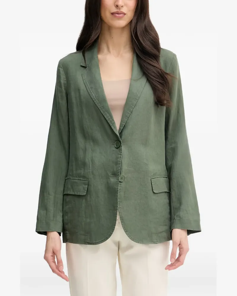 Benetton notch-lapel button-fastening jacket - Grün Grün