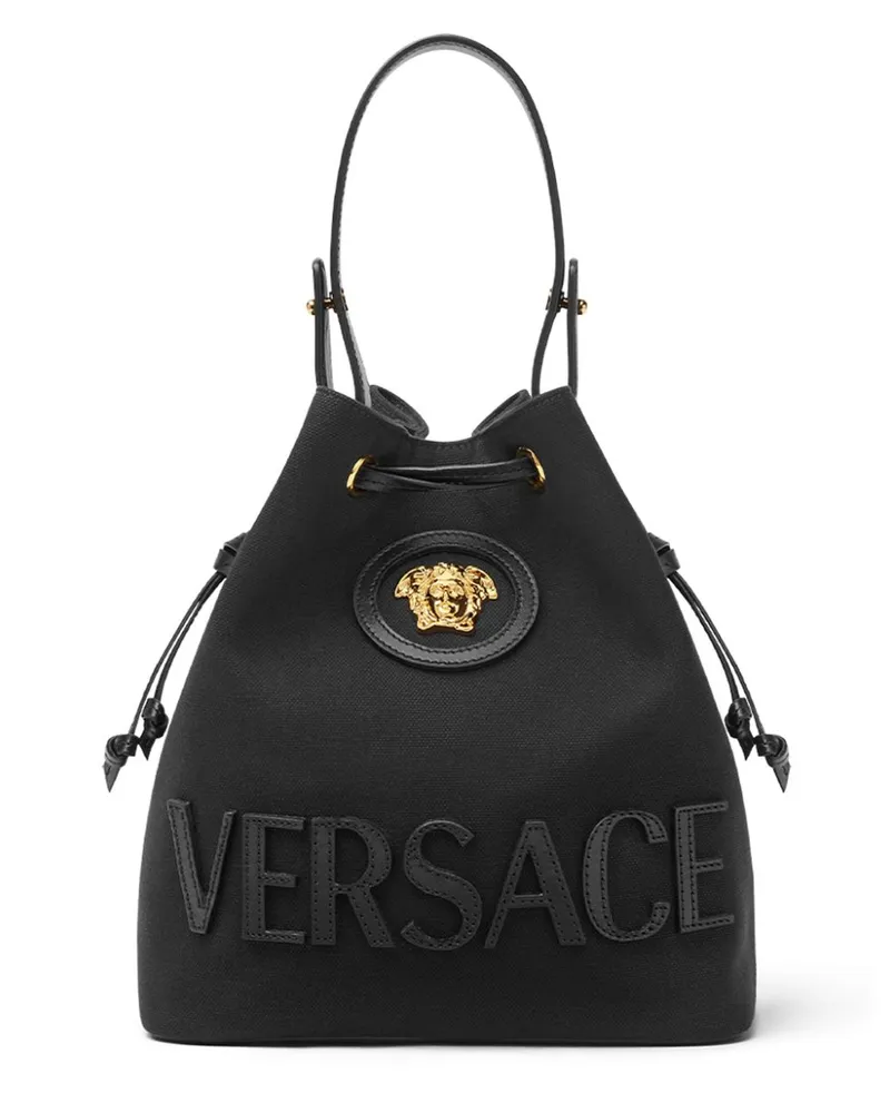 Versace La Medusa Beuteltasche - Schwarz Schwarz