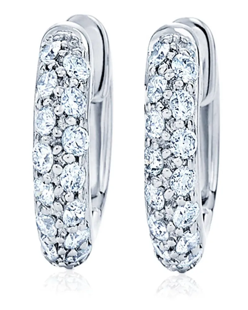KWIAT Petite 18kt Moonlight Weißgoldcreolen mit Diamanten - Silber Silber