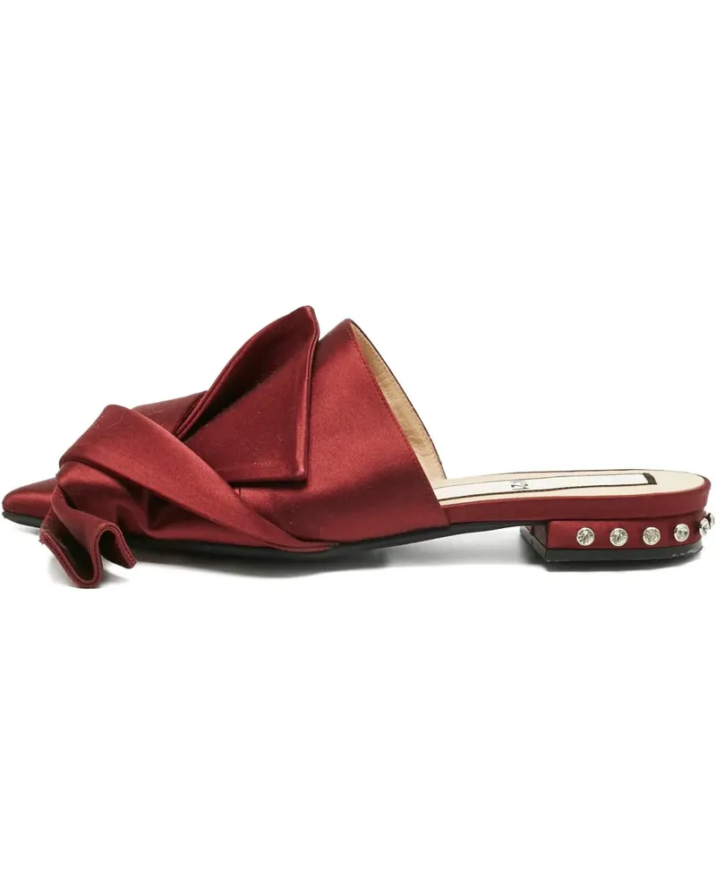 N° 21 knot satin mules - Rot Rot