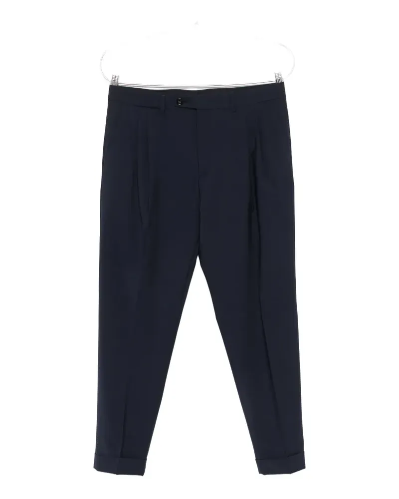Be Able pleated turn-up trousers - Blau Blau