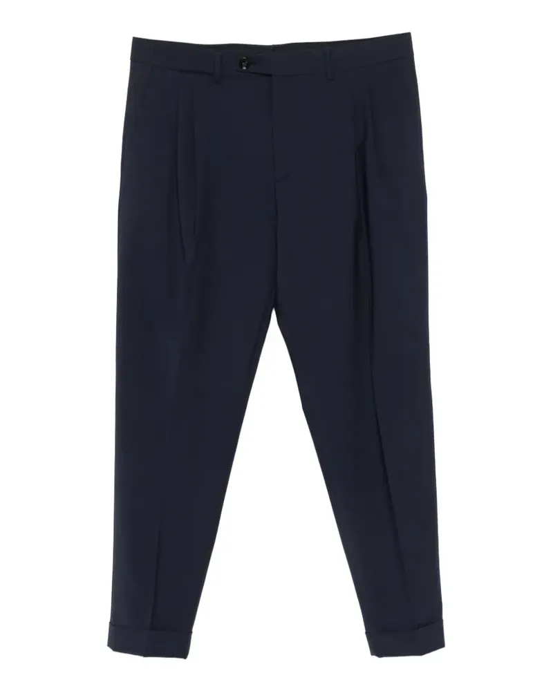 Be Able pleated turn-up trousers - Blau Blau