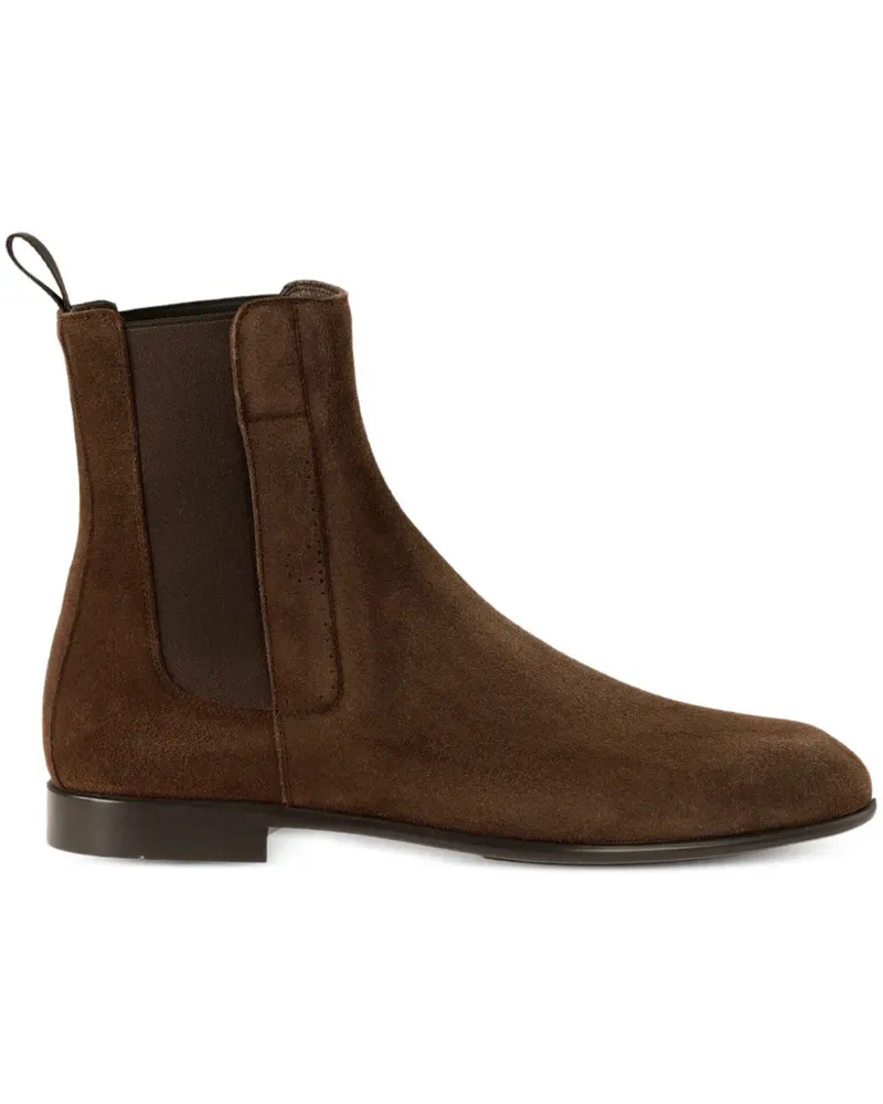 Ferragamo Chelsea-Boots aus Wildleder - Braun Braun