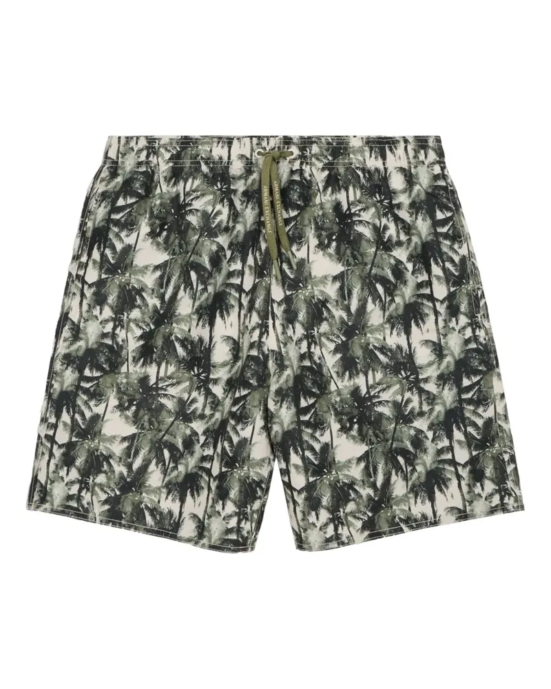 Armani Exchange Badeshorts mit Blumen-Print - Grün Grün