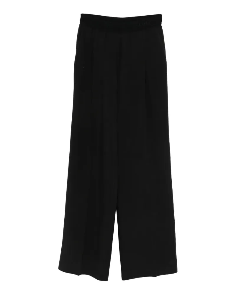 Ermanno Scervino logo-waistband trousers - Schwarz Schwarz